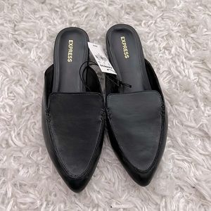 NWT Express Women’s Black Mules Size 8